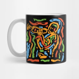 Modern Art Jazz Trumpeter Mug